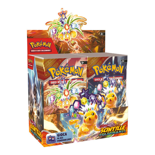 Pokemon Scintille Folgoranti Scarlatto e Violetto Booster Box 36 bustine versione Italiano